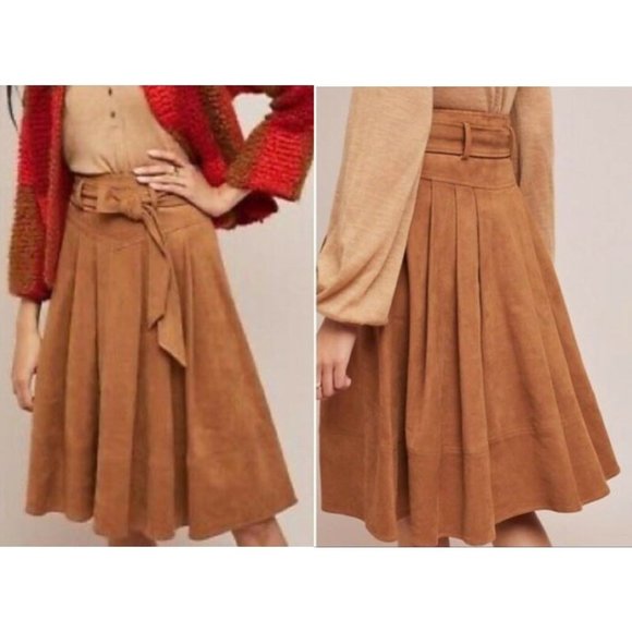 Anthropologie Dresses & Skirts - Anthropologie Akemi + Kin Faux Sued A-line Skirt Size 10
